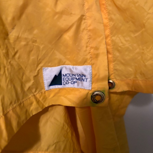 Vintage Mountain Equipment Co-op Yellow Rain Poncho (Made in Canada) - Picture 1 of 10